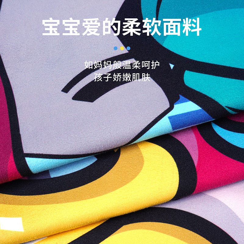 亲子款沙滩速干浴袍游泳斗篷带帽可穿式健身浴巾运动洗澡吸水快干