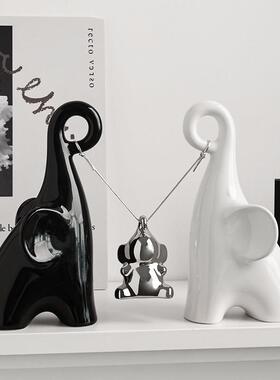 贝汉美轻奢风创意家居摆饰饰品客厅电视柜高档酒柜装饰品乔迁礼物