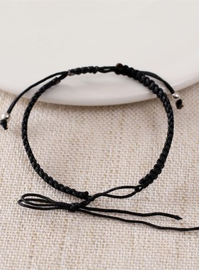 新款半成品金刚结手绳编织绳半成品手链男女红绳情侣可穿珠DIY手