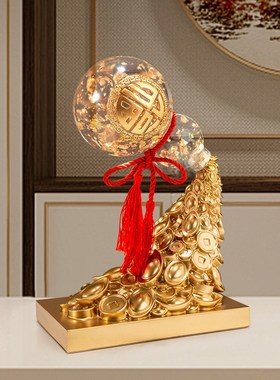 速发金饰葫芦摆件客电厅视柜酒柜装箔乔迁新居礼品开业礼物招财工