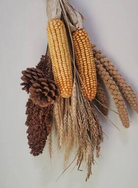 五谷丰登杂粮摆件五谷丰登挂饰五谷杂粮摆件玉米挂件麦穗稻谷饭店