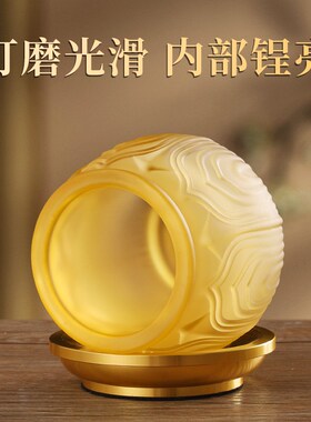 新品供水杯供佛酒杯佛堂前仙家水琉璃F莲花圣水杯子小净水杯上供