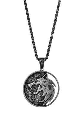 极速Wolf Head Necklace Witcher Pendant JWitcher Witcher Pend