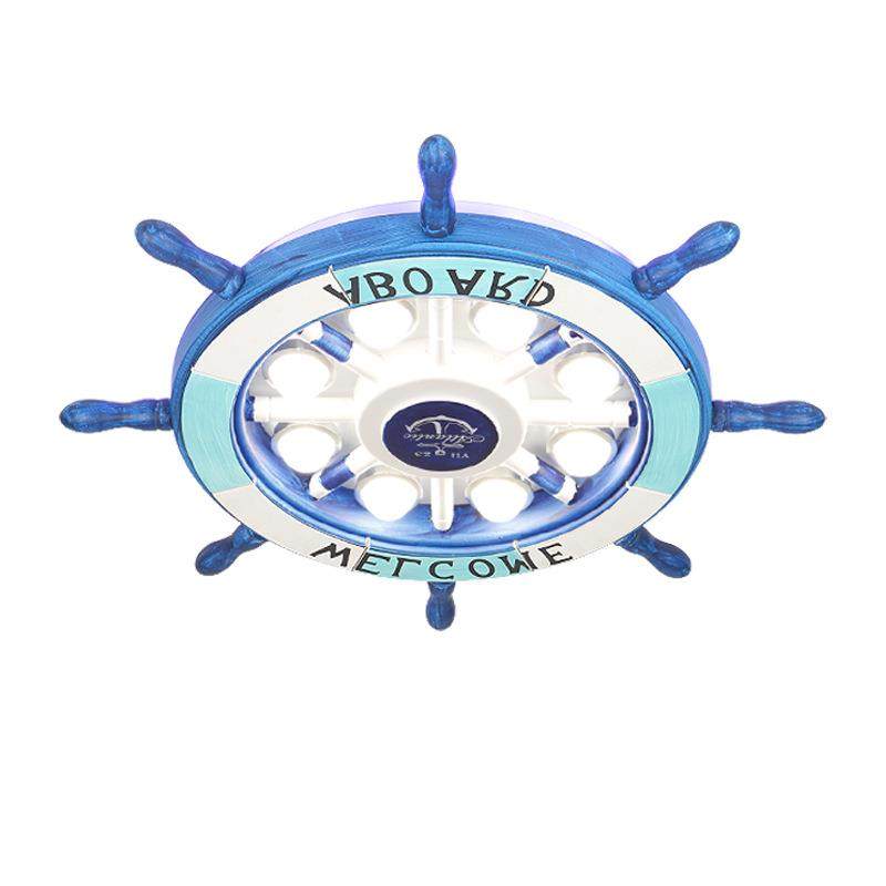 创意舵吸顶灯儿童房灯地中海LED护眼灯卡通卧室灯书房灯,淘宝优惠券,粉丝福利购,淘宝优惠卷