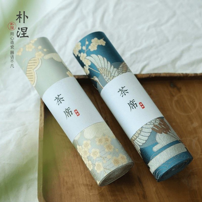 极速西阵织防水茶席仙q鹤桌旗布禅意布艺软饰茶具垫中式现代茶台,淘宝优惠券,粉丝福利购,淘宝优惠卷