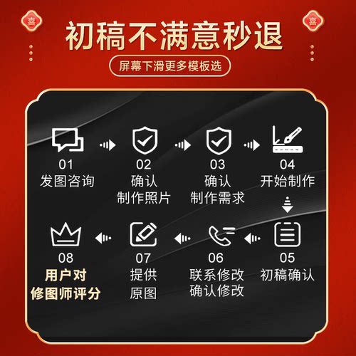 结婚登记照修图p图照片图片精修图换底衣服发型ps领证件照p图合成 - 图3