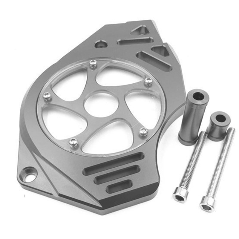 极速适用川崎VERSYS65r0ER6NER4F异兽650改装前齿轮罩链条盖保护 - 图1