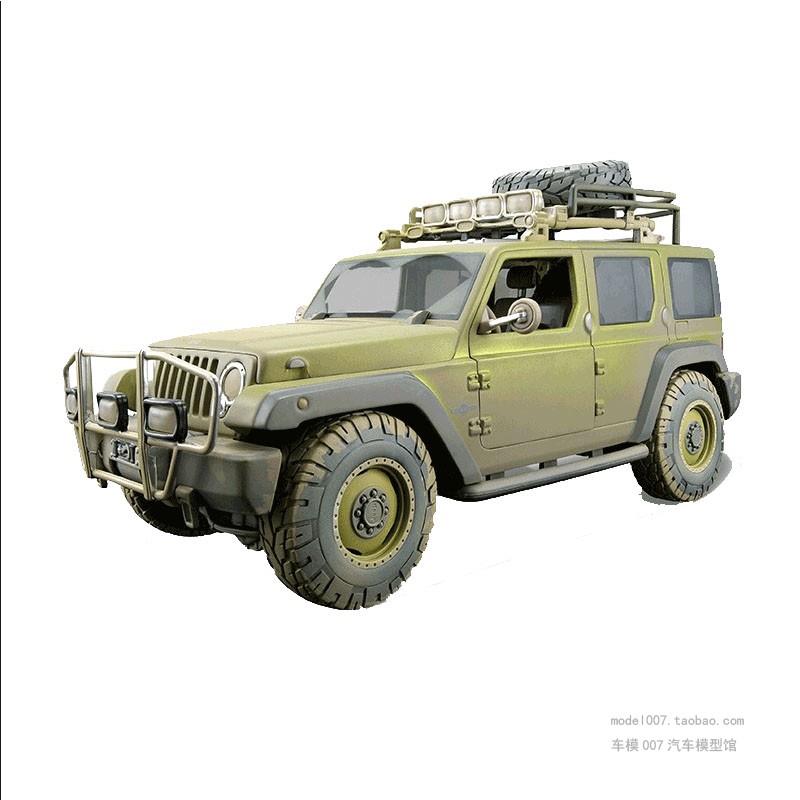 美驰图 1:18 吉普牧马人jeep 做旧泥泞版 越野仿真合金汽车模型