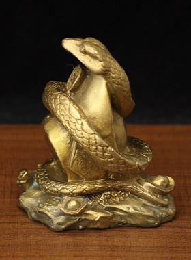 纯铜十二生肖三合贵人牛蛇u鸡巳酉丑摆件家居风水用品12属相工艺