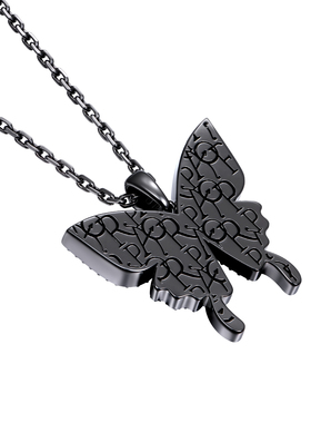 APORRO炫紫小众暗黑系蝴蝶项链