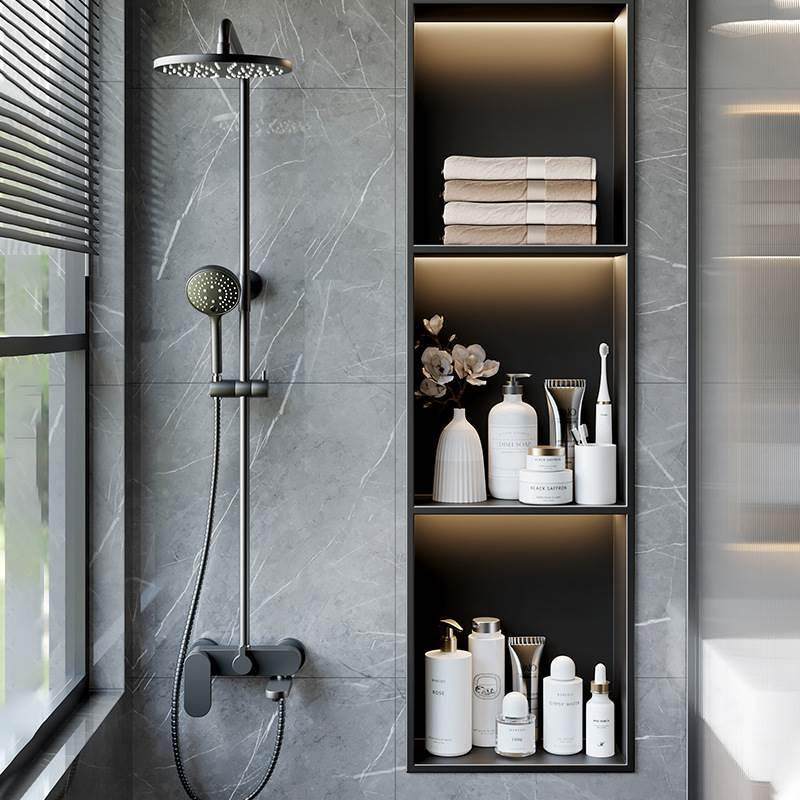 304不锈钢壁龛浴室嵌入式卫生间成品置物架电视柜金属分层隔板柜,淘宝优惠券,粉丝福利购,淘宝优惠卷