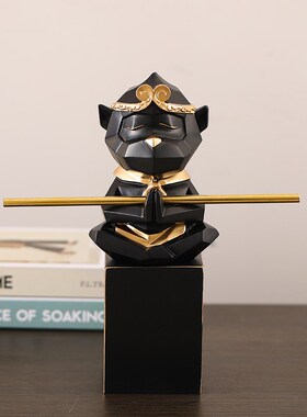 现货速发新中式创意办公室摆件齐天大圣家居客厅电视柜酒柜轻奢简