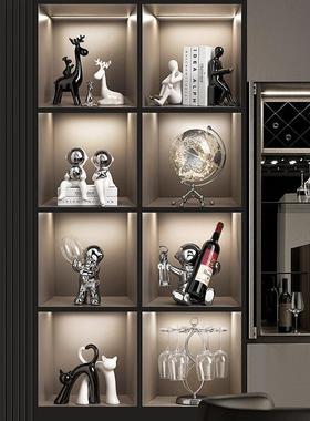 妖精家轻奢酒柜装饰品暴力熊家居客厅玄关电视柜餐柜红酒架摆件