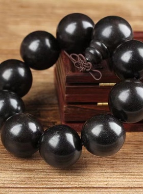 极速黑檀手串2.5厘米佛珠25mm金丝楠木黄O花梨沉香阴沉木金丝檀木
