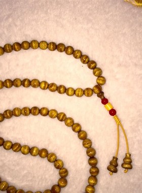 极速金丝楠d木手串108颗佛珠爆满水波纹小叶桢楠高端男女猫眼项链