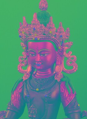 速发地藏菩萨佛像纯铜鎏金奉银居家供鎏7寸1尺摆件地藏王佛像