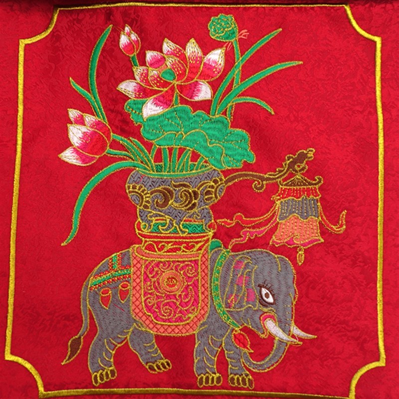 速发绣品  香真香 织花布戒香 香盘戒香戒红黄真定定戒 绣品 - 图0