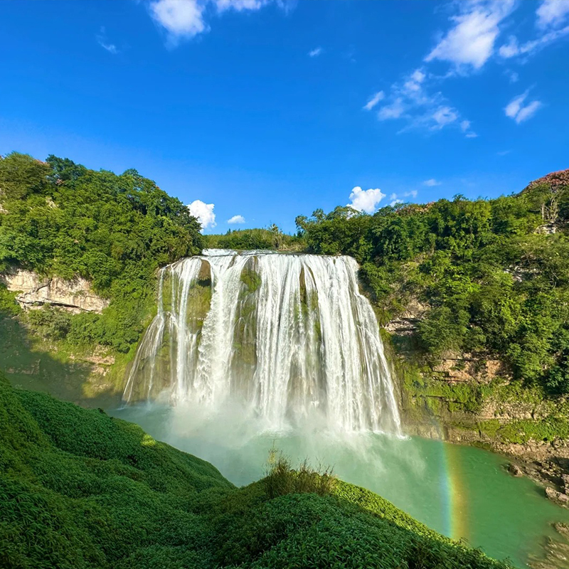 私家团贵州旅游纯玩半自由行6天5晚黄果树天眼西江千户苗寨小七孔