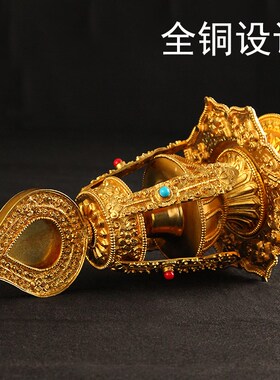 新品黄铜巴贲巴壶酒壶净水瓶文家用供奉用L品如意宝瓶摆件纯黄铜