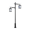 Solar lawn light, landscape light, square column light, outdoor 3m 3.5m waterproof park road garden light