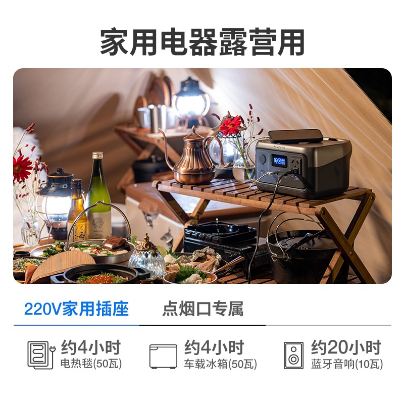 正浩【磷酸铁锂】睿2户外移动电源220v EcoFlow便携露营移动办公 - 图0