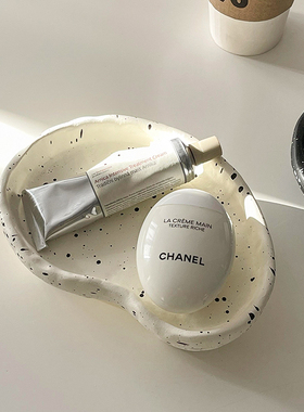 极速泼墨创意北i欧简约收纳托盘ins风家居装饰玄关收纳盘香薰桌面