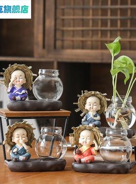 极速开业礼品新中式流水器t摆件电视柜办公室小鱼缸陶瓷禅意客厅