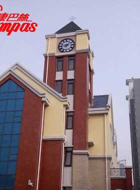 康巴丝牌现代学校钟，自动校对建筑大钟
