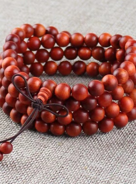 新品厂家直销印尼j血龙木108颗佛珠手链帝王木透光木念珠手串男女