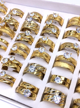 极速Wholesagle 36 Pairs (72pcs) 2 IN 1 Mens Womens Couple Ri