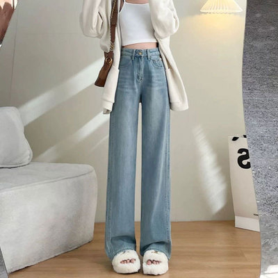 【牛仔系列】韩系时尚牛仔背小众显瘦半身裙高腰牛仔裤阔腿裤xy