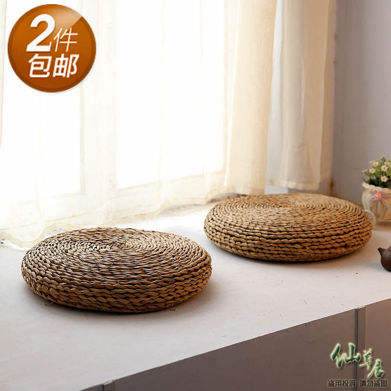 New product free shipping Japanese style cushion futon straw chair cushion bay window cushion futon N tatami futon meditation meditation