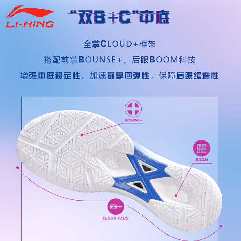 李宁羽毛球鞋影速Pro快速启动速度型透气防滑耐磨专业比赛运动鞋,淘宝优惠券,粉丝福利购,淘宝优惠卷