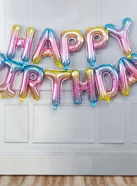 极速Happy Birthday Balloons Party Supplies Decoration ZLette