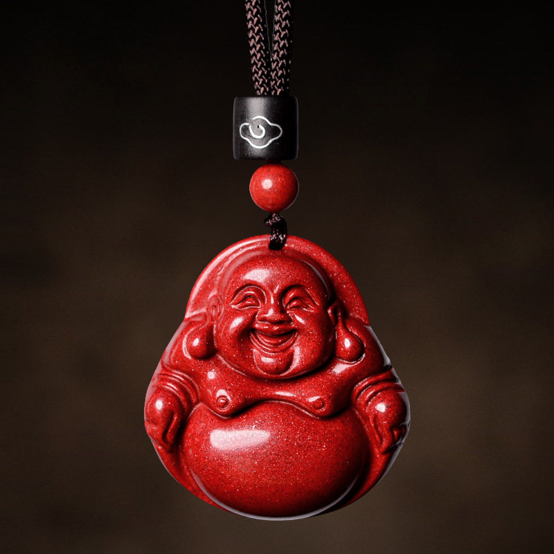 极速天然朱砂属兔大肚弥勒佛吊坠女款本命L年笑佛观音项链紫金砂,淘宝优惠券,粉丝福利购,淘宝优惠卷