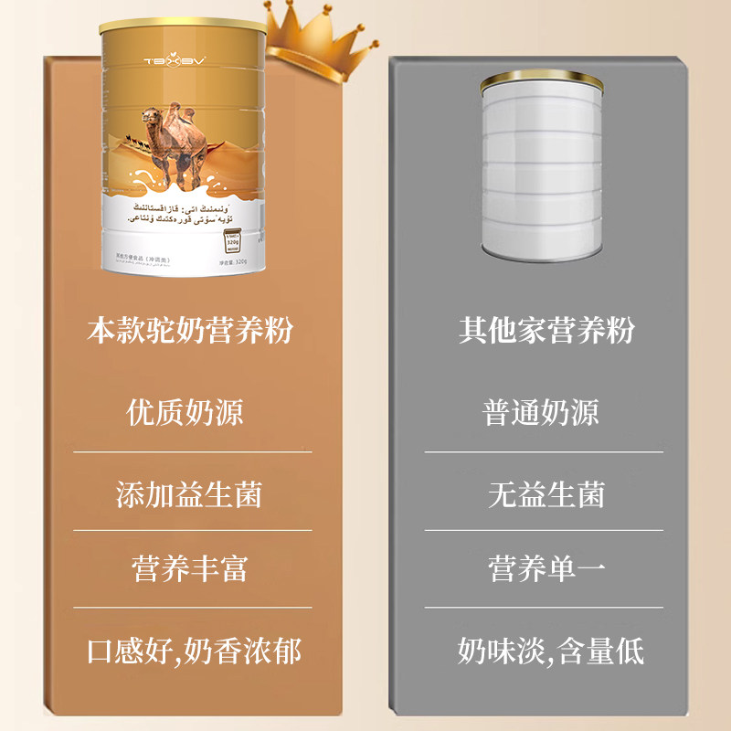 TBXBV旗舰店驼奶益生菌哈萨克斯坦进口营养粉儿童成年人早餐营养