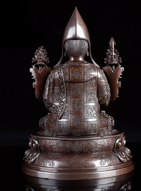 速发尊传佛具密宗尼泊藏古色密宗佛像护发佛像宗喀巴师徒三尔佛像