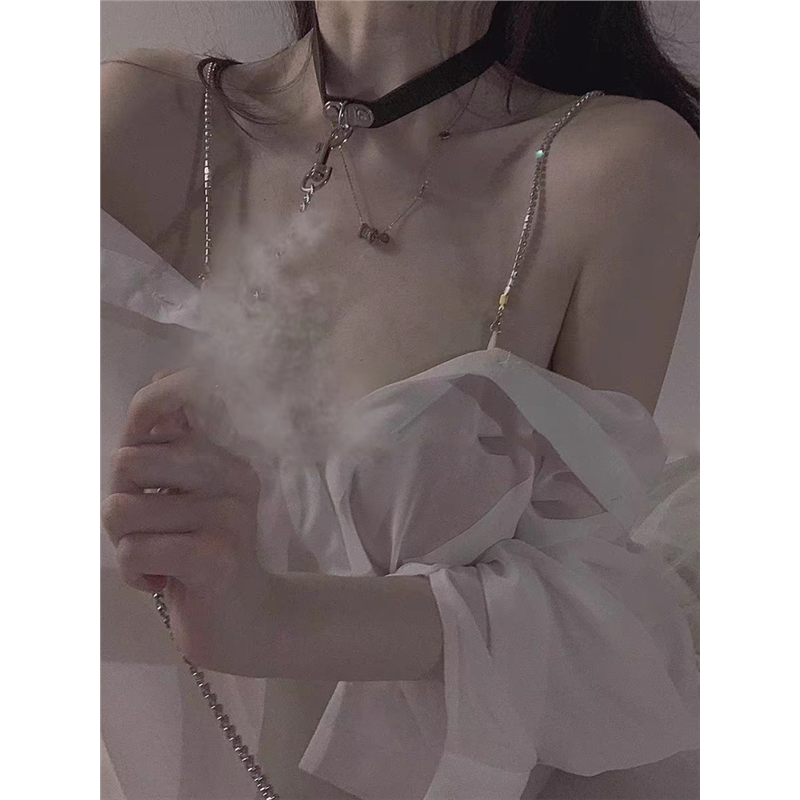 情侣睡衣女小个子高级感吊带睡裙秋冬款新款男友风衬衫纯欲家居服,淘宝优惠券,粉丝福利购,淘宝优惠卷