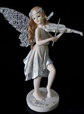 极速摆件a装饰天使创意精灵女孩花仙子品家居房树脂礼物少女工艺