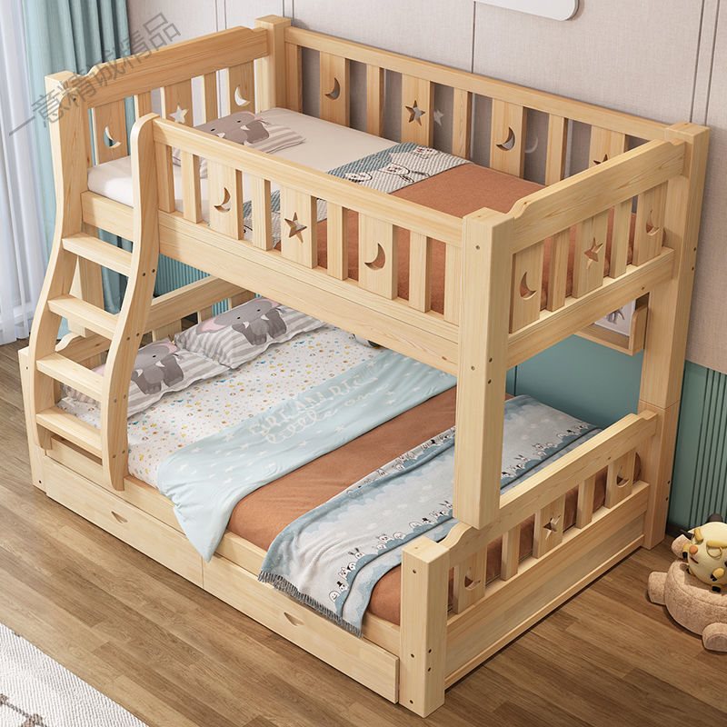 极速上下床实木床上下铺木床双w人二层大人高低床双层床成人 上14 - 图2