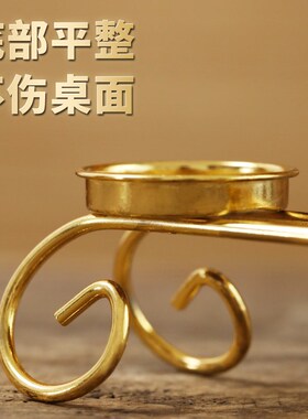 新品合金七星酥h油灯灯盏灯座佛具用品大全蜡烛烛台家用供佛灯架
