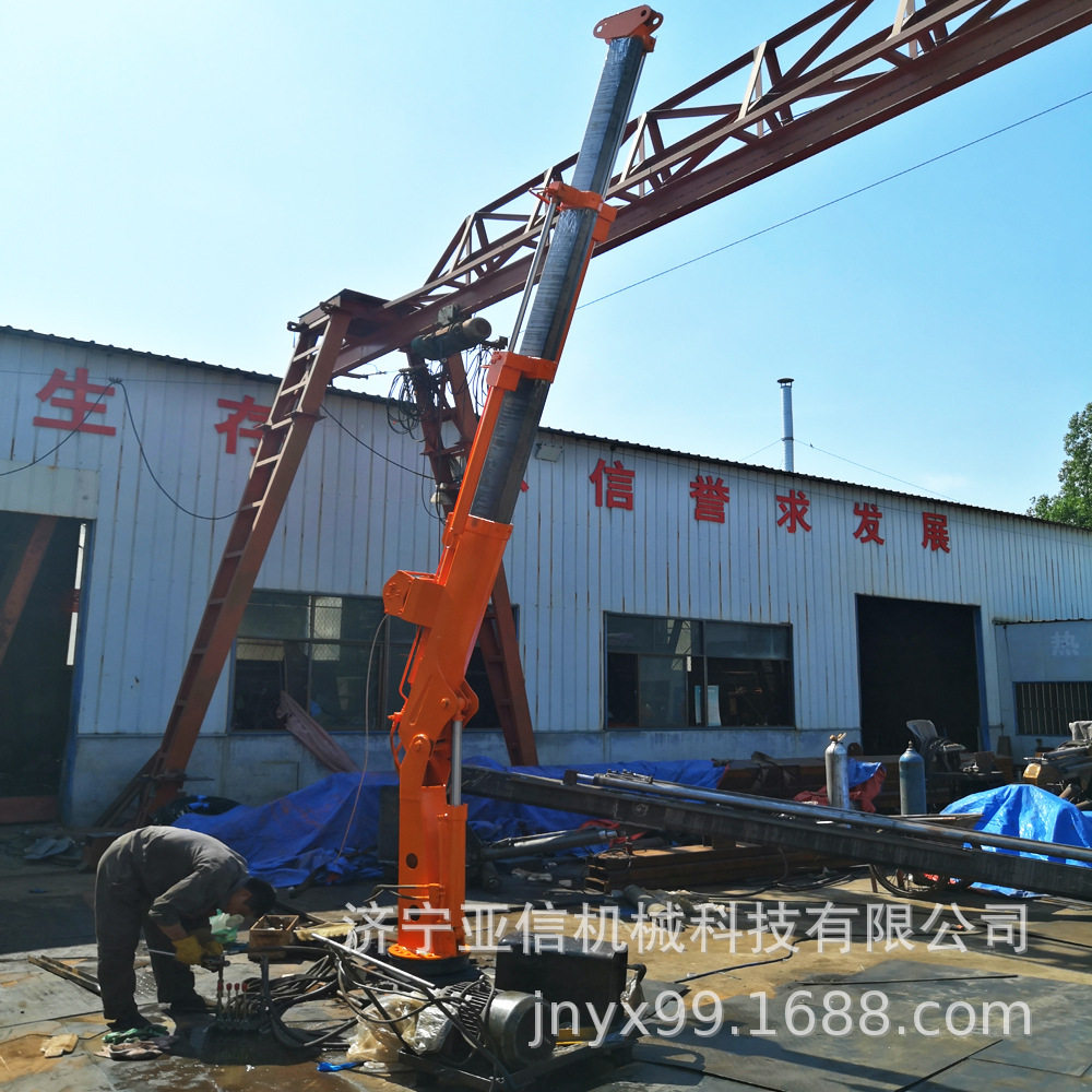 360度旋转液压折臂式吊机可车载 船用折臂吊机 不占空间小吊机,淘宝优惠券,粉丝福利购,淘宝优惠卷