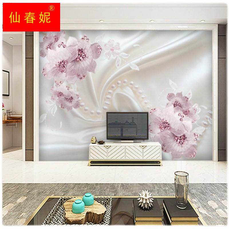 极速8D立体客厅沙发卧室壁纸v壁画5D电视背景墙壁纸5D珠宝花朵影,淘宝优惠券,粉丝福利购,淘宝优惠卷