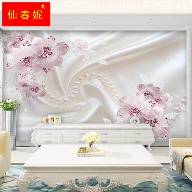 极速8D立体客厅沙发卧室壁纸v壁画5D电视背景墙壁纸5D珠宝花朵影,淘宝优惠券,粉丝福利购,淘宝优惠卷