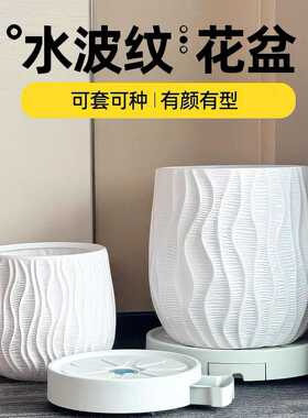 树脂花盆加厚塑料花盆