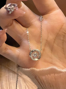 莫比乌斯三秒心动项链女百搭ins风轻奢气质高级设计感灵动锁骨链