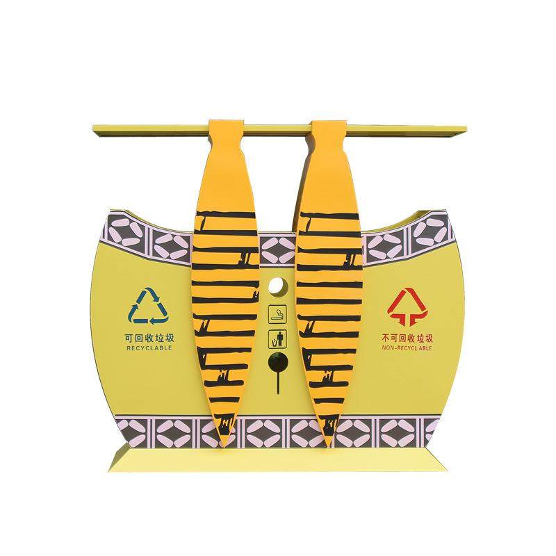 创意新款景区垃圾桶古典中式街道垃圾箱镀锌板两分类垃圾桶果皮箱,淘宝优惠券,粉丝福利购,淘宝优惠卷