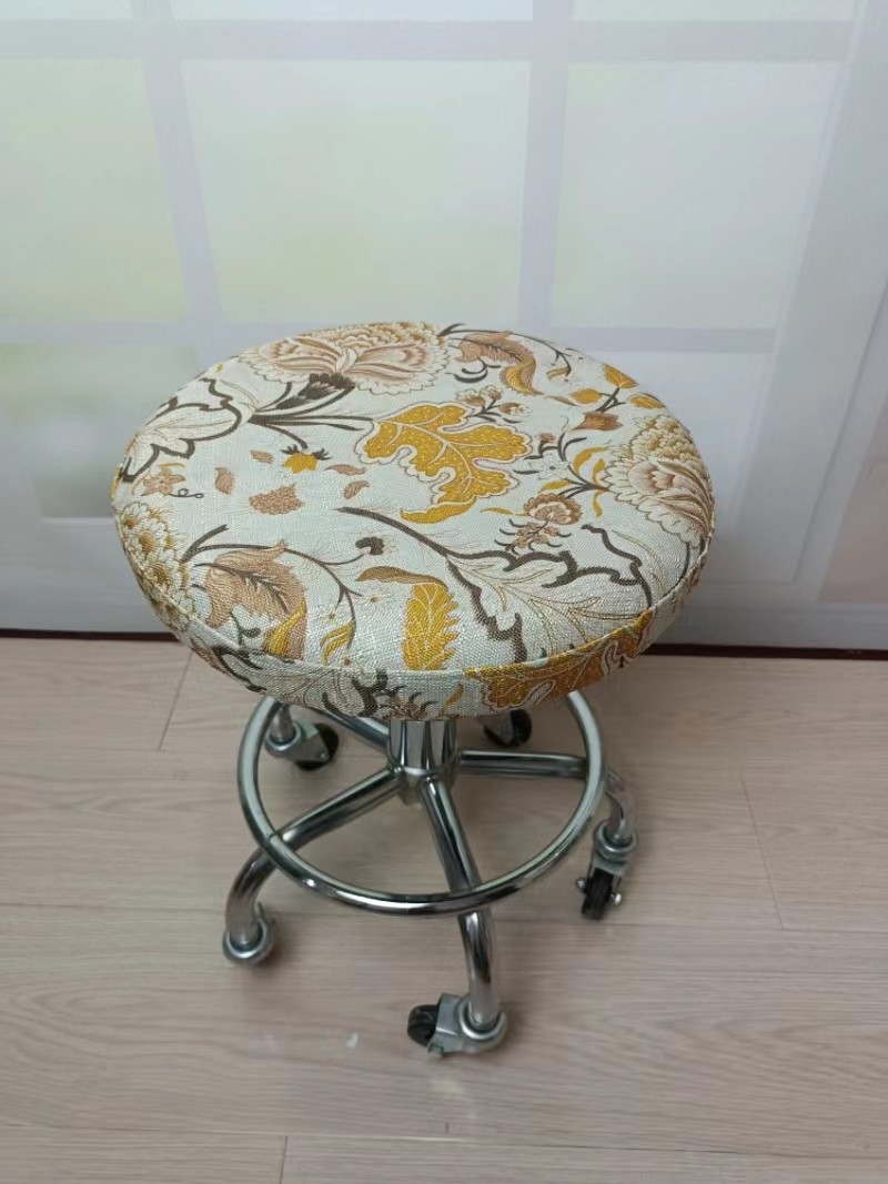 全棉帆布圆形凳子吧台椅圆板罩子椅子罩圆形椅子套可定做,淘宝优惠券,粉丝福利购,淘宝优惠卷