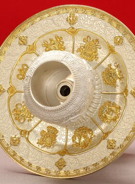 极速藏式供盘高脚供n碗八吉祥佛前供斋水果盘贡盘白瓷八宝托盘供