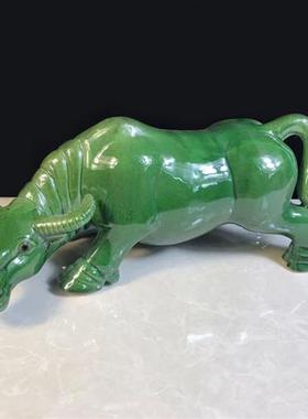 极速低头喝水牛陶瓷黄牛青牛工艺礼品摆饰阳台门R厅化妆室厨房补